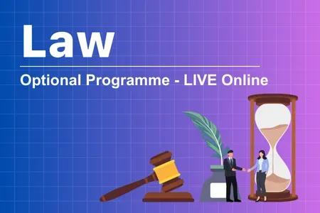 Law Optional LIVE-Online Course