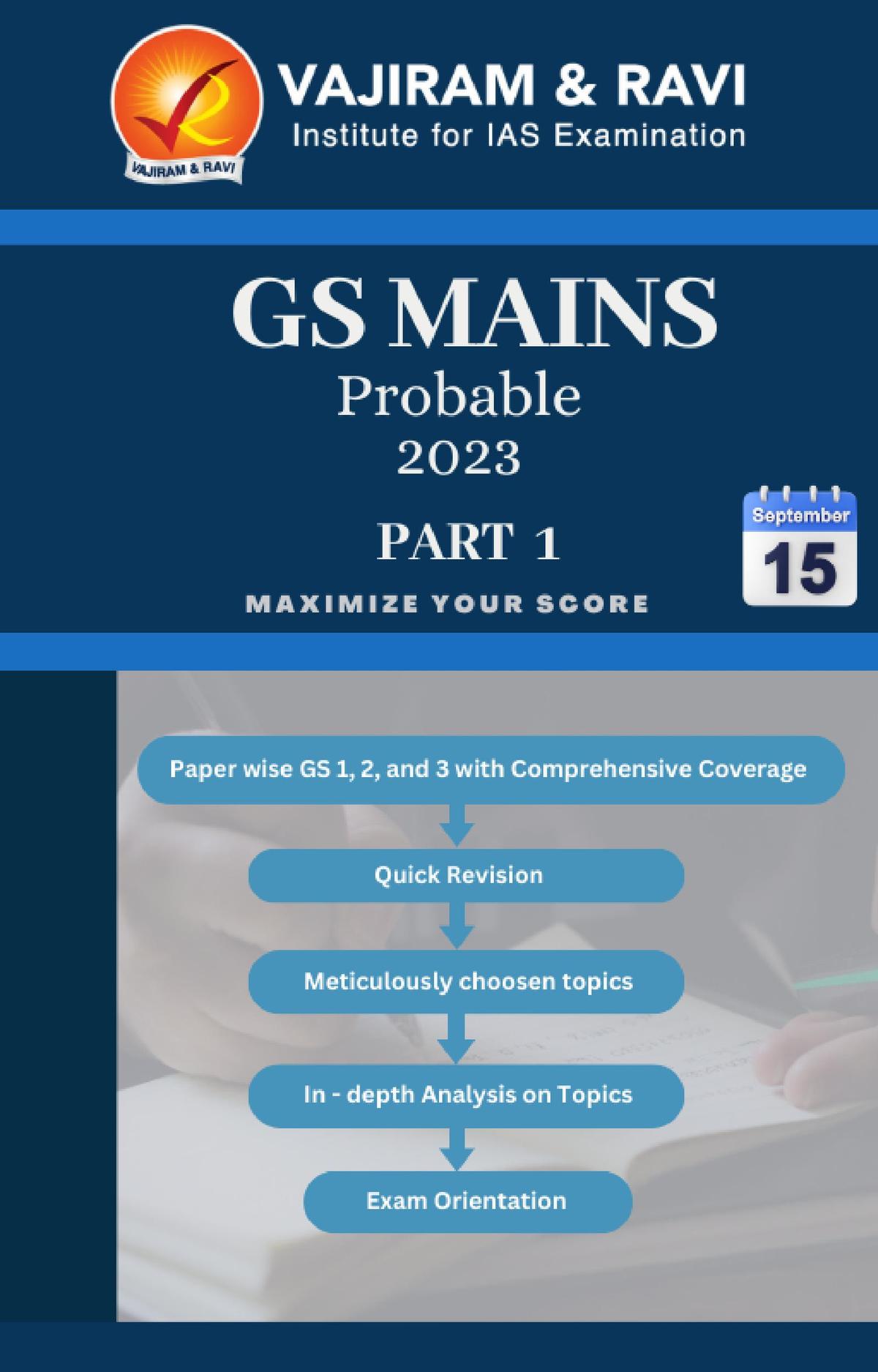 Vajiram-Mains-Probable-2023-Part-1 cover