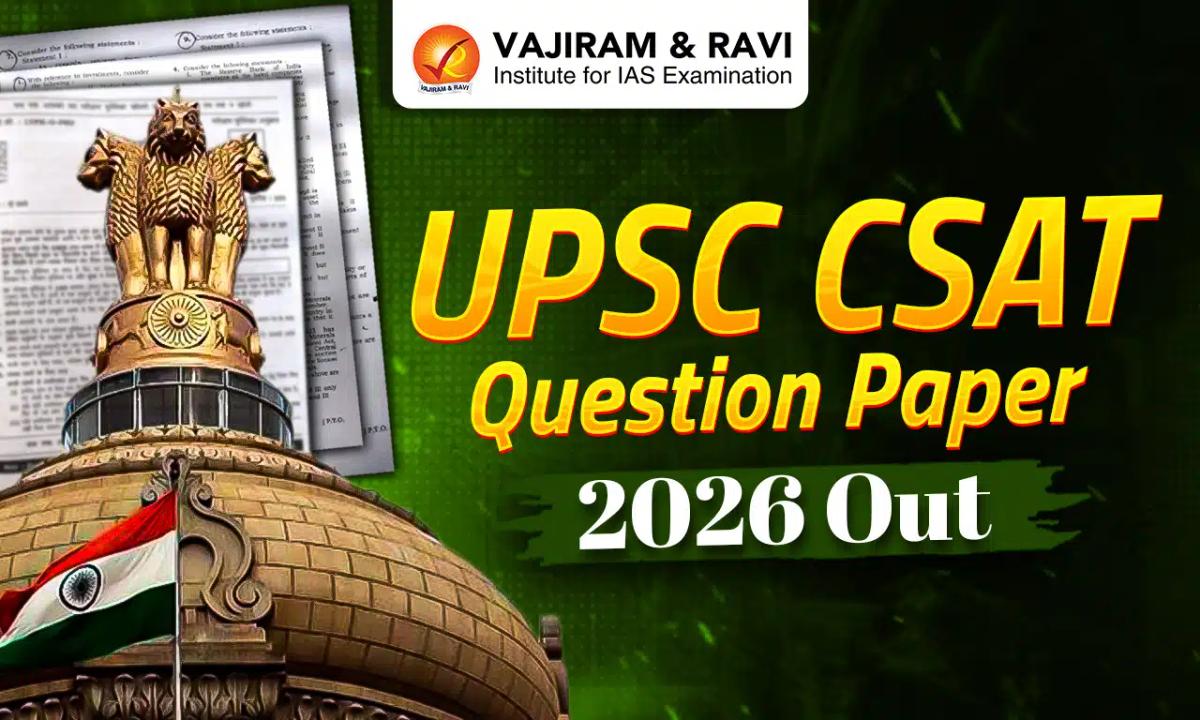 UPSC CSAT Question Paper 2026 Out, Download PDF Now