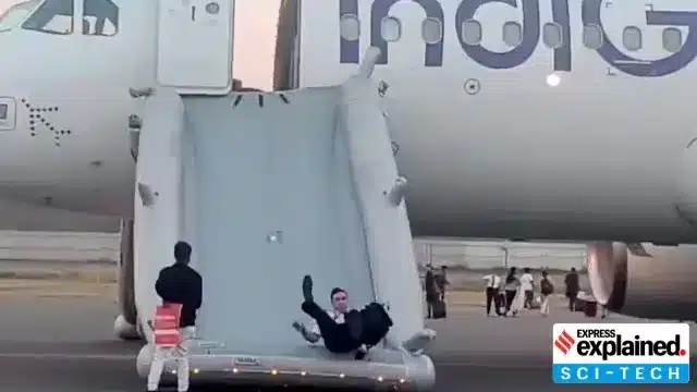 What are ‘evacuation slides’?