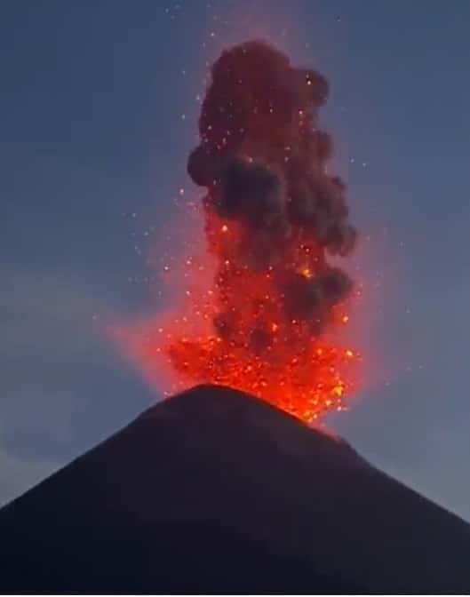 Mount Etna erupts