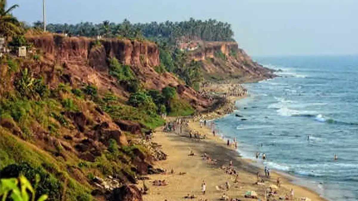 Varkala cliff