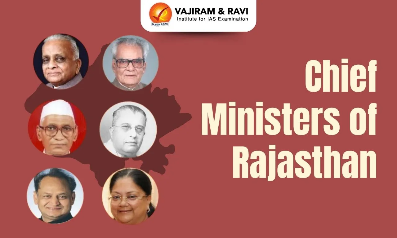 Chief Ministers of Rajasthan