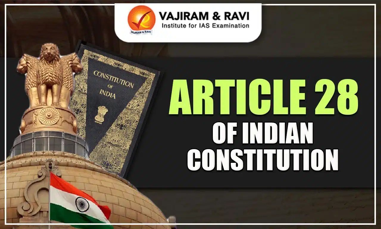 article 28 of indian constitution