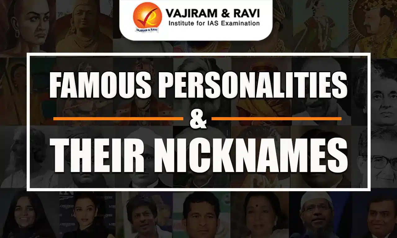 Famous Personalities & their Nicknames