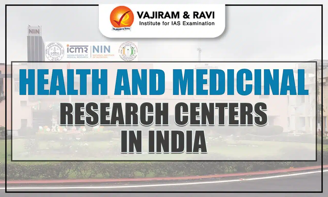 Health And Medicinal Research Centers In India