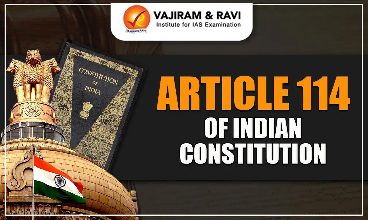 Article 114 of Indian Constitution