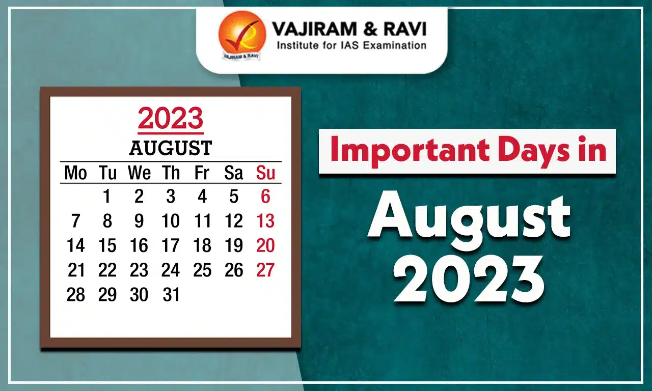 Important Days in August 2023