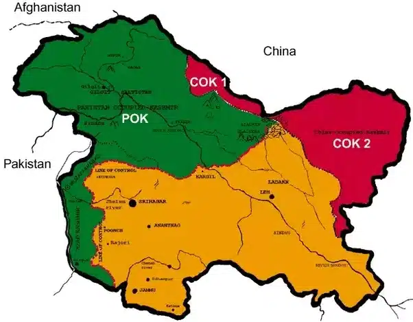 Pakistan Occupied Kashmir Map