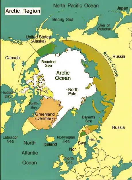 arctic region map