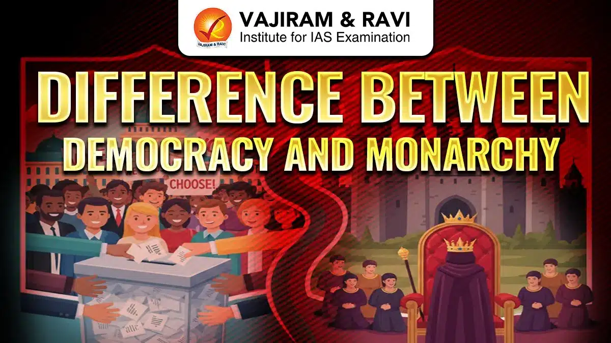 Difference between Democracy and Monarchy