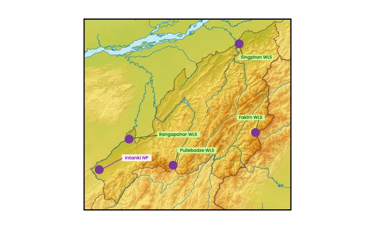 National Parks in Nagaland map National Parks in Nagaland Map