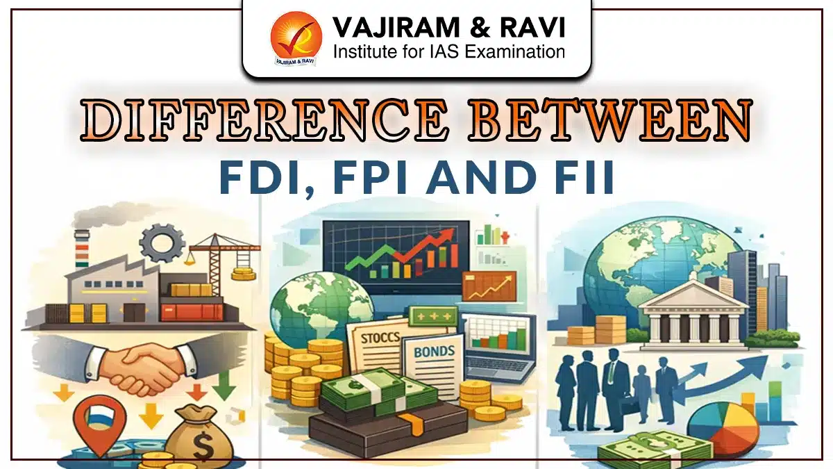 Difference Between FDI, FPI and FII