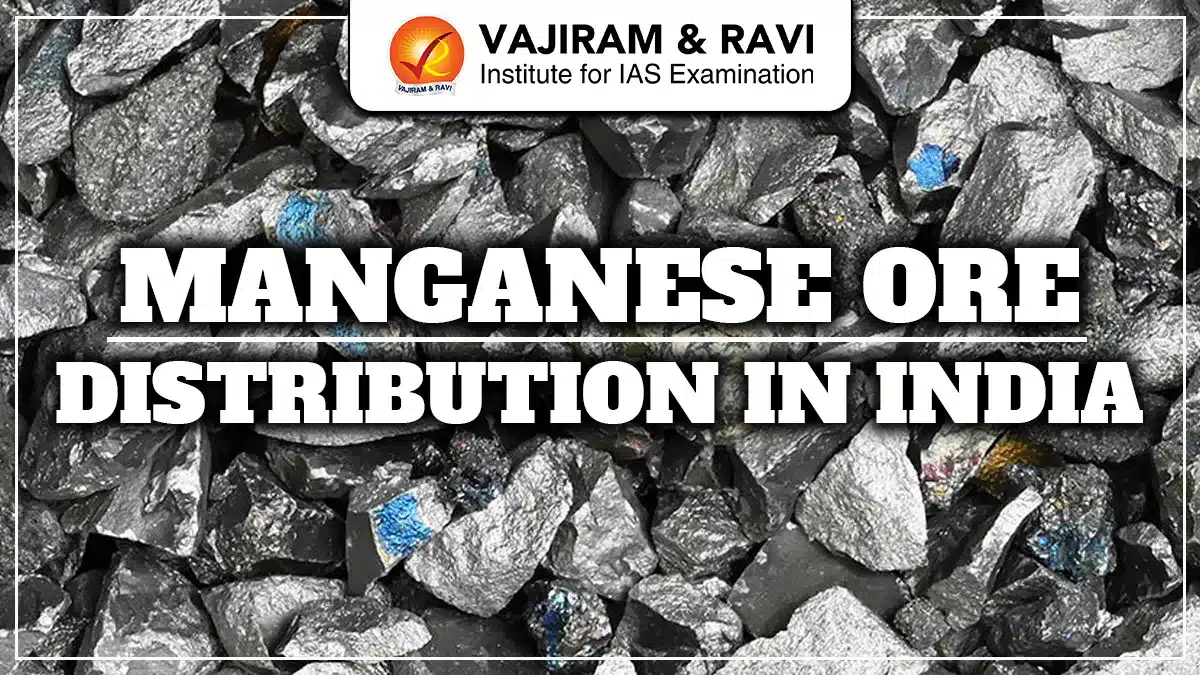 Manganese Ore Distribution in India