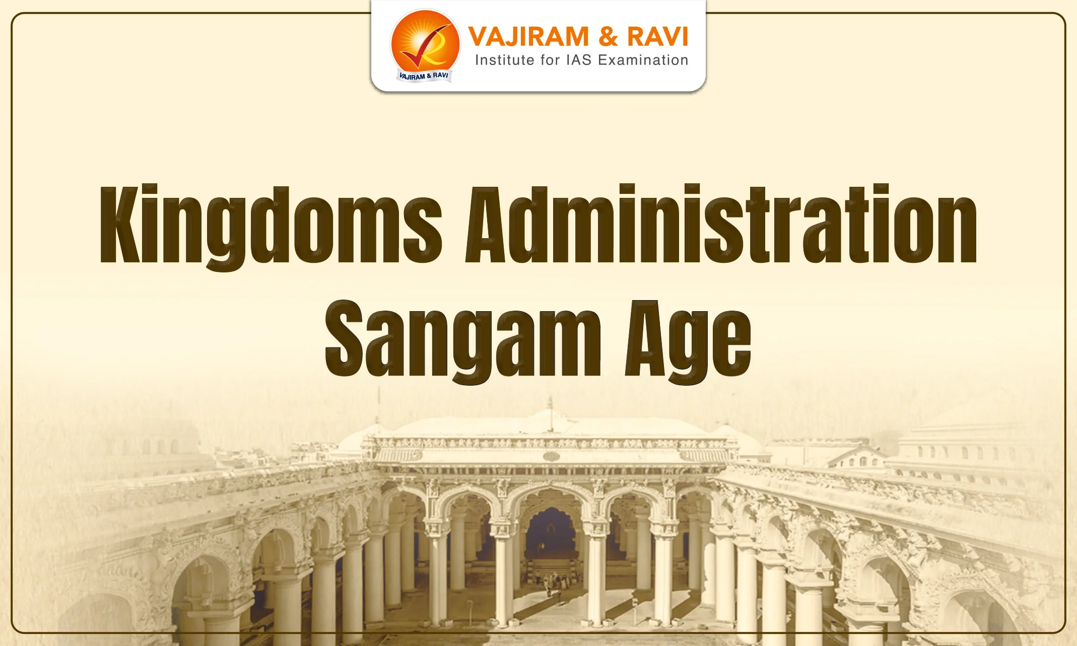 Kingdoms, Administration Sangam Age