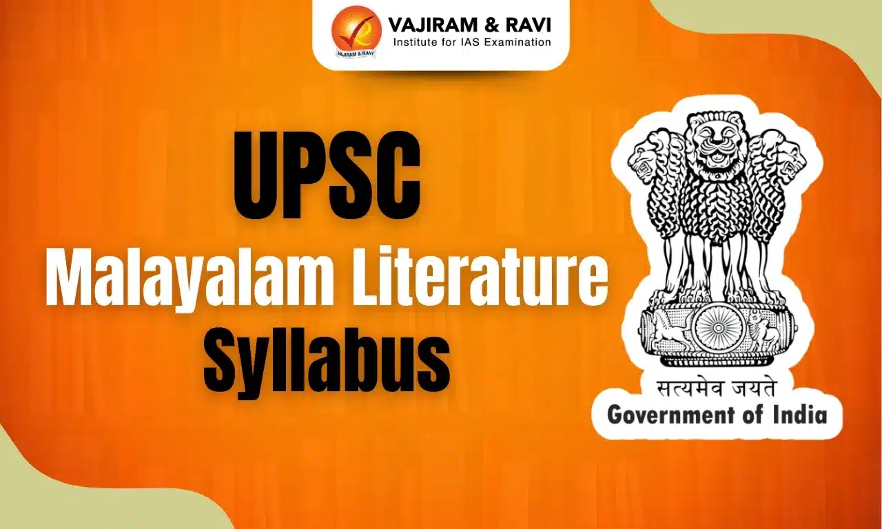 UPSC Malayalam Literature Syllabus