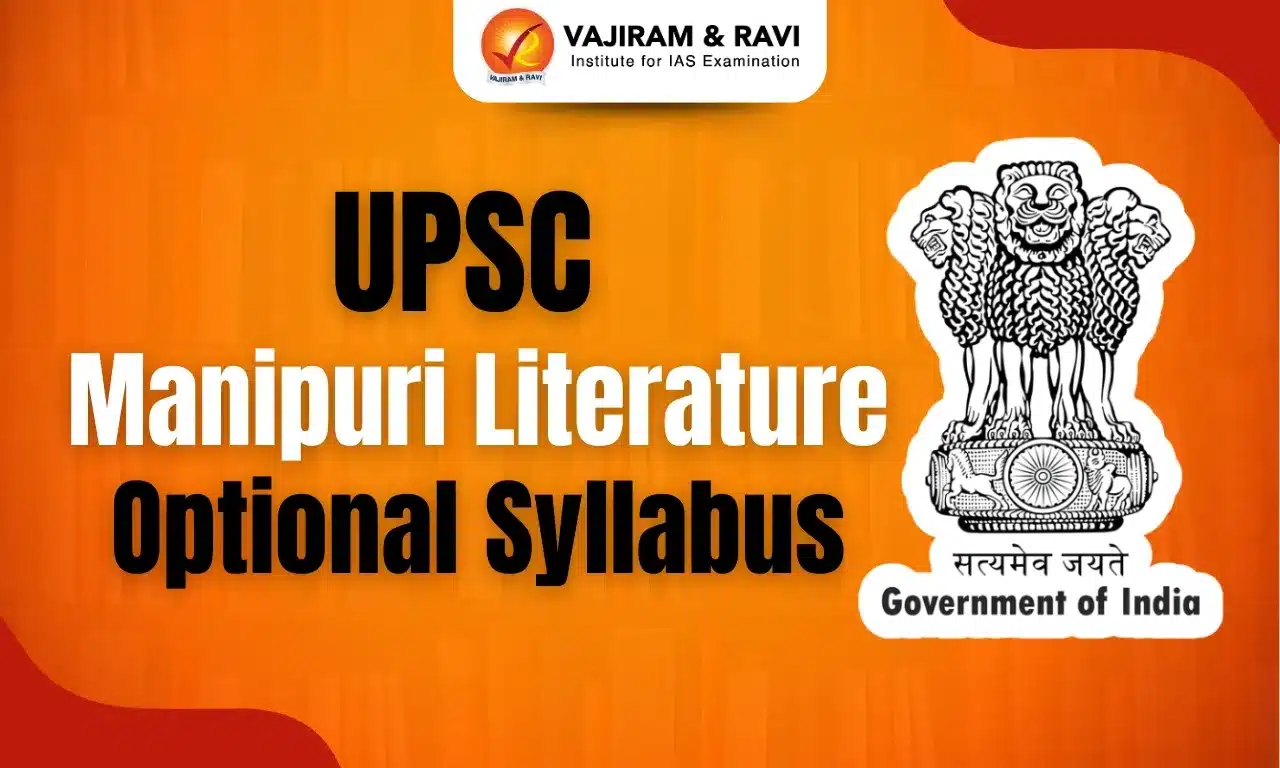 UPSC Manipuri Literature Optional Syllabus