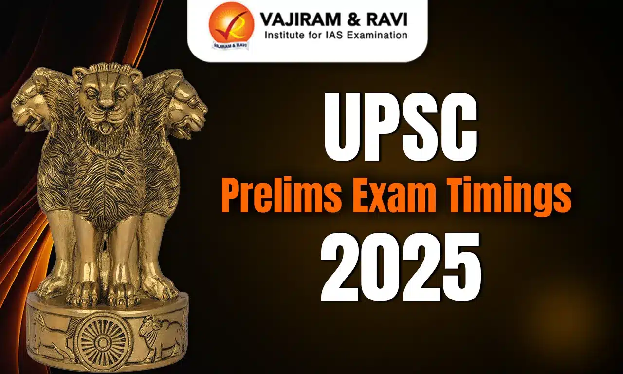 UPSC Prelims Exam Timings 2025