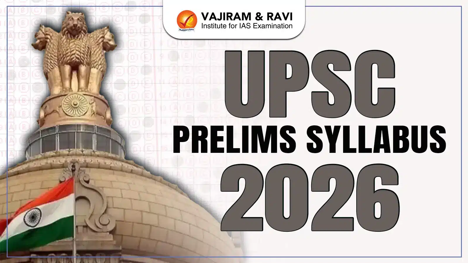 UPSC Prelims Syllabus 2026