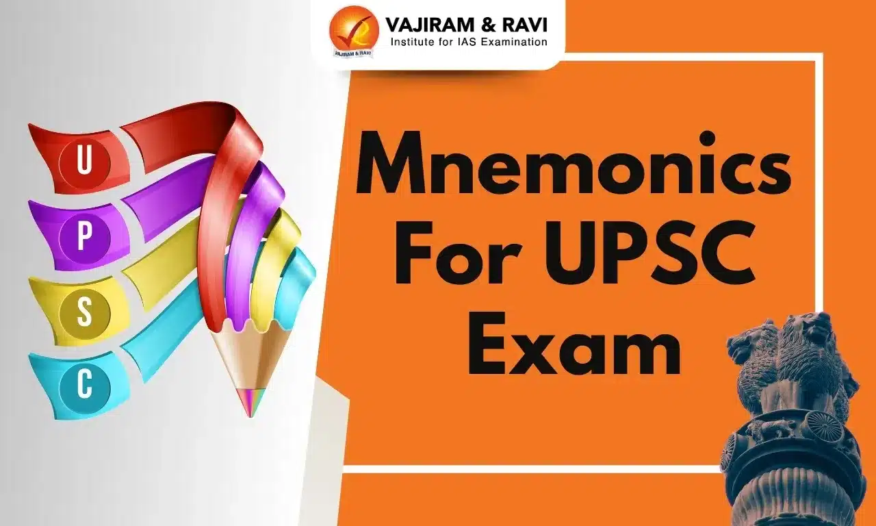 Mnemonics for UPSC CSE 2025