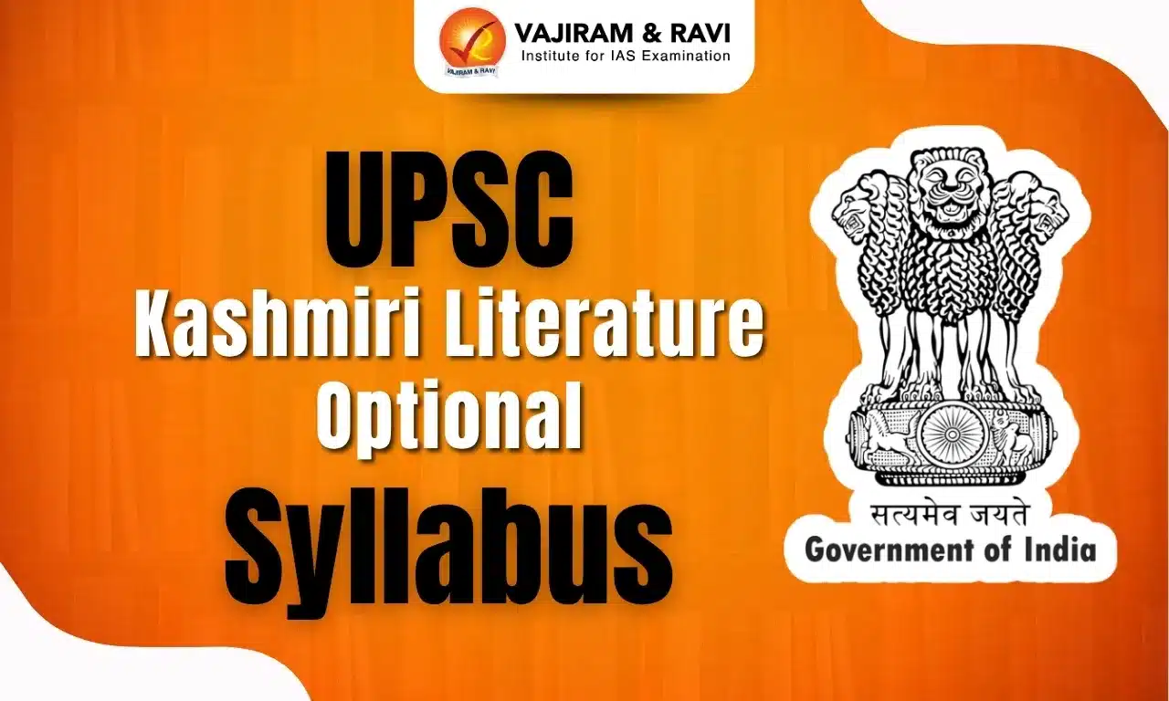 UPSC Kashmiri Literature Optional Syllabus