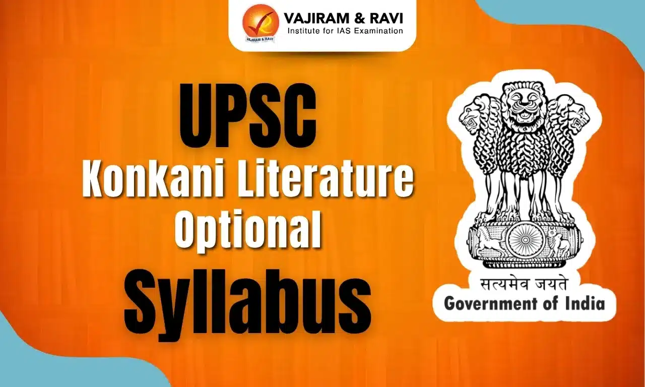 UPSC Konkani Literature Optional Syllabus