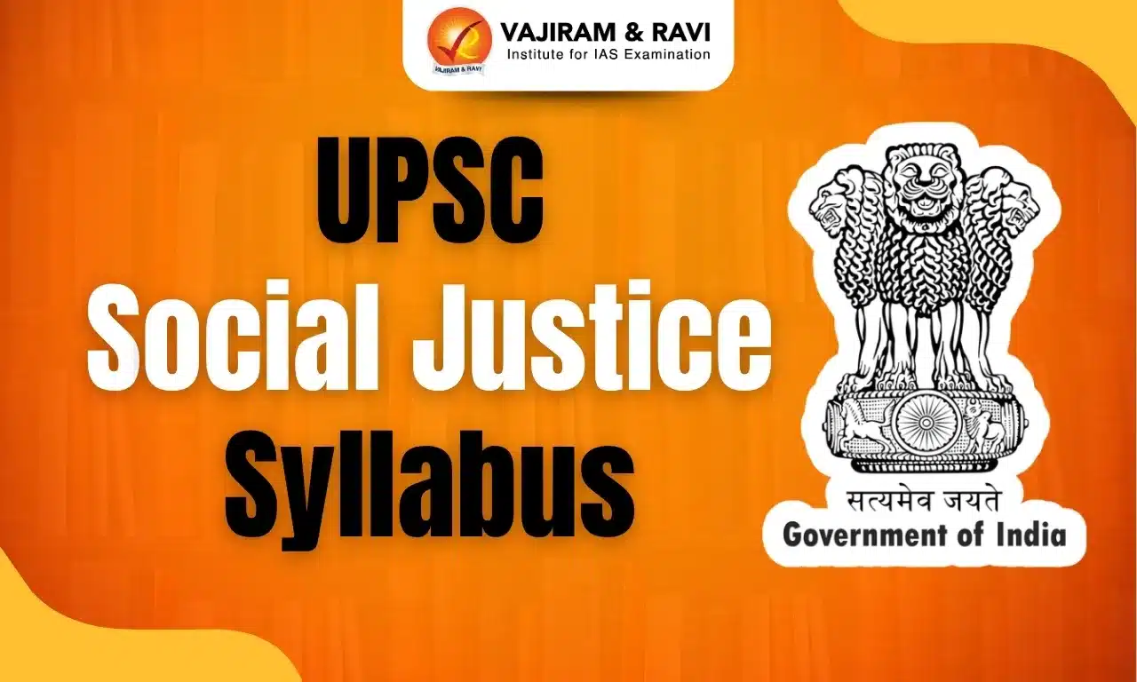 UPSC Social Justice Syllabus 2025