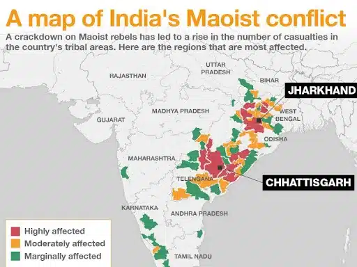 Left Wing Extremism Affected States